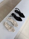 Ankle Buckle Straps Open Toe